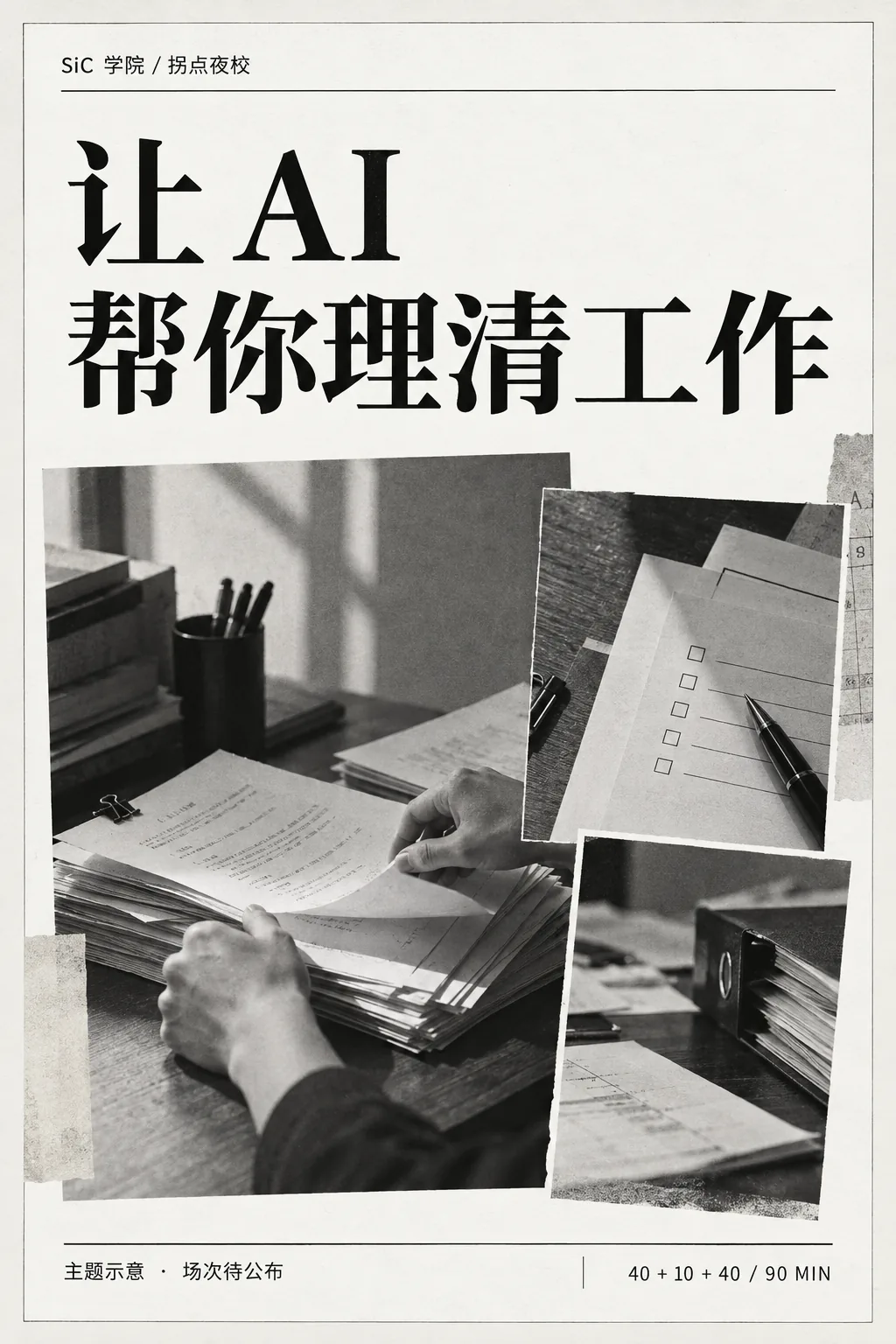 让 AI 帮你理清工作主题海报